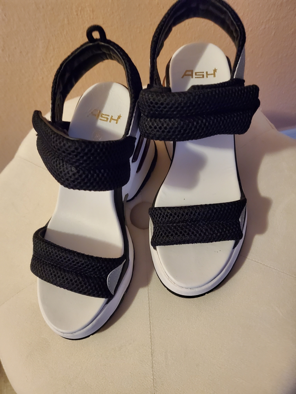 ASH Black Sport Sandals for Women EU 38,US 8